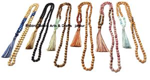 Collar Mala de piedra natural con cuentas de piedras preciosas Joyería de cuentas finas de moda hecha en India - Product Image 2