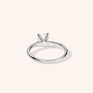 Most Selling Moissanite Engagement Ring <b>for</b> Classic Bridal Fashion Engagement and Wedding Ceremony Available At Best Price - Product Image 4