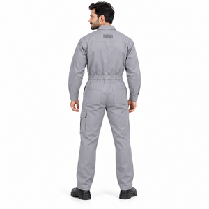 Combinaison ignifuge 100% coton FR, haute visibilité, orange, uniformes de travail pour adultes, service OEM disponible - Product Image 3