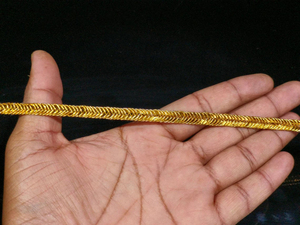 9 Yards Woven Metallic Gold <b>Braid</b> Ribbon Lace Trim Embellishment Border for Crafting & Sewing Custom Made Cloth <b>Accessories</b> - Product Image 6