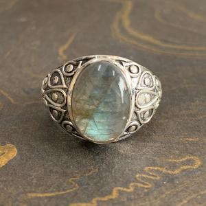 Designer <b>Labradorite</b> Fine <b>Ring</b> 7.4 Grams - Product Image 1