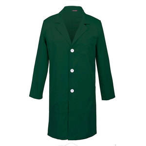 Bata de Laboratorio Médica Premium 100% Algodón para Hombre y Mujer, Uniforme de Enfermera Verde Tejido para Hospital con Detección de Agujas - Product Image 1