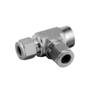 Tubo de compresión de acero inoxidable de alta calidad, férula doble, unión en T igual, tipo de unión de tubería - Product Image 1