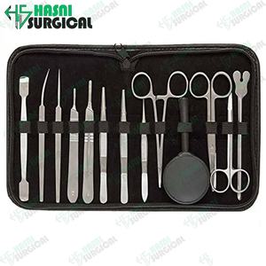 ชุดเครื่องมือผ่าตัดพร้อมแผ่นเย็บแผล,คีมหนีบเข็มชุดผ่าตัดสำหรับนักเรียน - Product Image 6