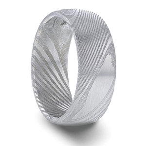 Bague en acier de Damas de qualité supérieure, bijoux faits à la main pour un style moderne, alliance en acier de Damas, bague faite à la main pour homme - Product Image 1