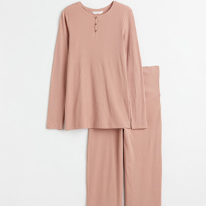 Hot Sale Factory Price Women's 100% Silk Solid <b>Pyjamas</b> Set with Front Logo Casual Night Dress - Product Image 2