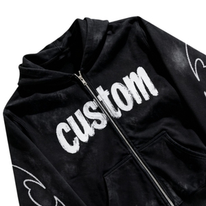 Maquette gratuite, sans MOQ, logo personnalisé, sweat à capuche oversize, 100% coton, molleton lourd 430 grammes, écologique, hiver - Product Image 4