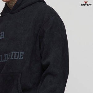 High Quality Winter Solid Waterproof Windproof Custom Unisex 100% Cotton Casual Hooded Sweatsuit <b>Jogger</b> <b>Set</b> - Product Image 5