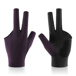 Guantes de Snooker Unisex Más Vendidos, Transpirables, de Tres Dedos, con Muñequera Ajustable de Velcro, para Mano Izquierda o Derecha, con Logotipo Personalizado - Product Image 2