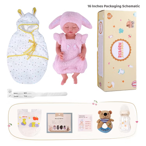 Muñecas Bebé Reborn de Silicona de Cuerpo Completo de 16 Pulgadas Babeside RTS <span class=keywords><strong>Nancy</strong></span>, Muñeca Bebé Dormida con Chupete, Envío Rápido, MOQ Bajo - Product Image 4