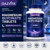 OAZVITA OEM Complexe Bio de Calcium, Magnésium et Zinc en Comprimés – Complément de Glycinate de Magnésium en Capsules avec Zinc