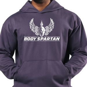 Sweat à capuche pour homme, violet foncé, en molleton épais, à manches longues, décontracté, pour le sport, la gym, l'entraînement, le streetwear - Product Image 2
