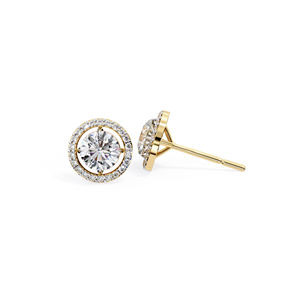 REYES Última Colección, Joyería Fina de Plata de Ley 925, Pendientes de Moissanita VVS de Corte Redondo Personalizados de 1.5 Quilates para Mujer - Product Image 6