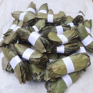 Monel <b>Screened</b> Dried Soursop <b>Leaves</b> Selected Graviola Whole <b>Leaf</b> Premium Botanical Herb Inside Rigid HDPELined Heavy Dunny Sack - Product Image 1