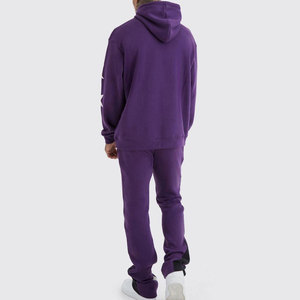 Conjunto Deportivo de Forro Polar Transpirable de Alta Calidad 100% Algodón para Invierno, Etiqueta Personalizada, Personalización OEM, Impresión Personalizada para Hombre - Product Image 5