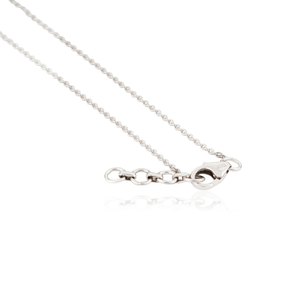 จี้เพชรพลอยแท้สุดหรู ทองคำขาว 14K ประดับไพลินสีน้ำเงินและเพชร ดีไซน์มินิมอล สร้อยคอสวยงาม ผู้ผลิตเครื่องประดับคุณภาพสูงขายส่ง - Product Image 6