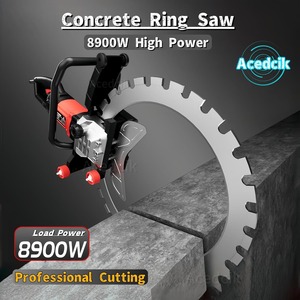 Scie à anneau pour béton de 16 pouces, scie à béton électrique 220V/8900W haute puissance, machine de découpe murale humide avec suppression de la poussière par alimentation en eau - Product Image 5