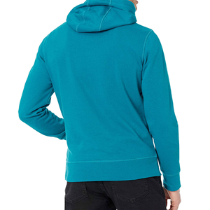 Sweat-shirt à capuche unisexe, couleur unie, coton tricoté, coupe décontractée, manches longues, style automne - Product Image 4