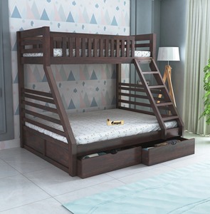 Cama litera de madera maciza de primera calidad, estilo moderno, para dormitorio estudiantil, uso en ingeniería, estructura duradera, eficiente en el uso del espacio, para dormir. - Product Image 3