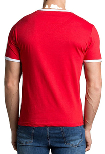 Nuevas Camisetas Deportivas para Hombre con Logotipo Rojo en la Parte Delantera, 100% Algodón, Secado Rápido, Transpirables, Cuello Redondo, Manga Corta, para Gimnasio y Entrenamiento - Product Image 6