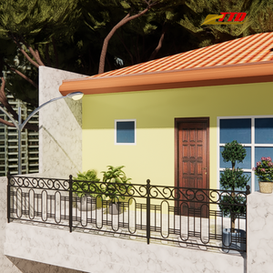 Rampe de balcon en fer forgé haut de gamme pour des designs de balcon modernes et une décoration élégante de rampe extérieure en fer. - Product Image 2