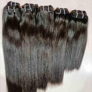 Extensiones de Cabello Humano Remy Indio Negro Natural, Suaves y Onduladas, de Una Sola Capa, con Doble Trama a Máquina, para Uso Profesional en Tejidos - Product Image 3