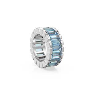14k Real Baguette <b>Blue</b> Topaz Gold <b>Bead</b> / <b>Blue</b> Topaz Rondelle <b>Bead</b> / <b>Blue</b> Topaz European <b>Bead</b> / Solid Gold <b>Blue</b> Topaz Enhancer - Product Image 6