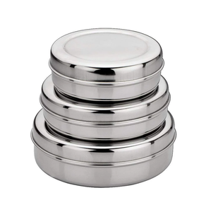 Wholesale Stainless Steel Chapati Box With <b>Lid</b> Minimalist Design Dishwasher Safe Round 24cm Durable Casserole <b>Pot</b> - Product Image 4