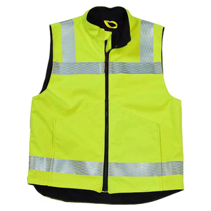 Chaleco de Seguridad Casual Unisex al por Mayor, Diseño Personalizado con Logotipo Impreso, Ligero, de Lona, Recto, Transpirable, Reflectante, de Alta Visibilidad - Product Image 3