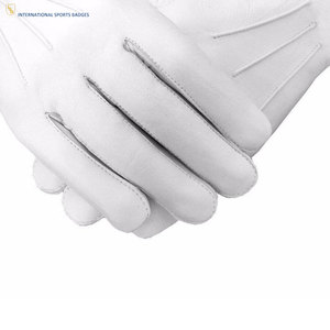 Gants blancs de qualité supérieure pour la franc-maçonnerie, avec broderie personnalisée, en tissu de coton doux et finition professionnelle - Product Image 5
