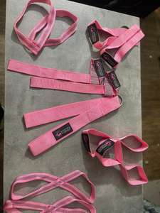 Gym Wrist Wraps and Adjustable Lightweight Anti-Slip <b>Weight</b> <b>Lifting</b> Straps Combo <b>Set</b> for Strength Training - Product Image 2