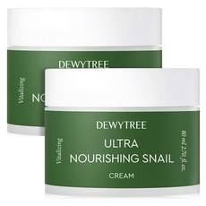 Crème hydratante et nourrissante Dewtree Ultra Vitalizing Snail Cream 80ml (lot de 2 flacons) - Product Image 1