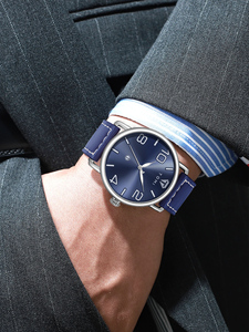 Reloj de Cuarzo para Hombre TOMI T035, Estilo Simple, Caja de Aleación, Correa de Cuero, Reloj de Pulsera Deportivo y Elegante para Hombre - Product Image 2
