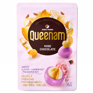 Proveedor de Frutos Secos Recubiertos de Chocolate Halal Certificados, OEM/ODM, Calidad Premium, 75G, Almendras, Anacardos, Nueces de Macadamia Recubiertos de Rosa - Product Image 1