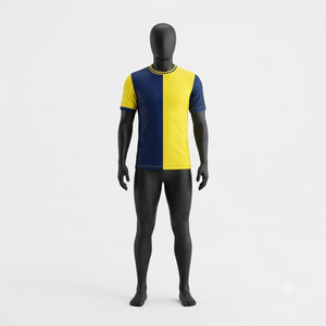 New Best Supplier Custom Team Logo Sublimated Eco-Friendly Stretch Breathable <b>Polyester</b> Mesh Football Jersey For Bulk Wear - Product Image 1