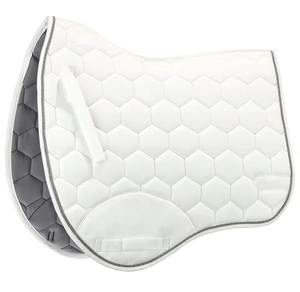 Tous les types de chevaux utilisent des tapis de selle respirants de qualité supérieure, antidérapants, de couleur bleue, conçus sur mesure, pour une utilisation équestre. - Product Image 3