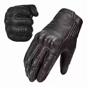 Gants de moto en cuir personnalisés pour l'été, à doigts complets, respirants, coupe-vent, pour le motocross, la course à moto, la conduite, avec une adhérence premium, pour le sport - Product Image 3
