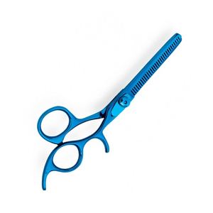Tijeras de Entresacar Profesionales, Más Vendidas, con Recubrimiento de Titanio Azul, Dientes Personalizados, Tijeras de Salón - Product Image 2
