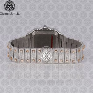 Reloj Mecánico de Lujo para Hombre Charm Jewells, Caja de Acero Inoxidable de 40 mm, Esfera de Cristal de Zafiro, Bisel con Diamantes, Fecha Automática, Resistente al Agua 10 Bar - Product Image 3