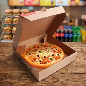 Boîte à <span class=keywords><strong>pizza</strong></span> ronde personnalisée en carton ondulé, emballage pour <span class=keywords><strong>pizza</strong></span> en forme de <span class=keywords><strong>cercle</strong></span>, boîte de <span class=keywords><strong>livraison</strong></span> en gros - Product Image 4