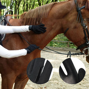 Gants d'équitation en cuir sur mesure faciles à porter pour hommes - Durables, antidérapants et imperméables, logo, couleur et taille personnalisés - Product Image 5