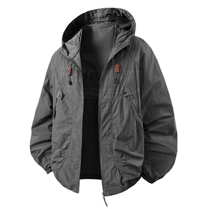 Chaqueta Safari de Invierno para Hombre, Impermeable, Protección UV, Cortavientos, Secado Rápido, Ligera, con Cierre, Servicio OEM, Casual, Multibolsillos - Product Image 3