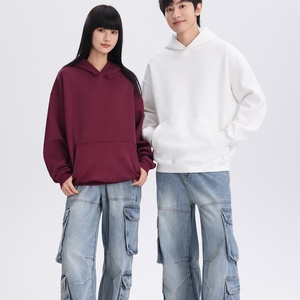 Sudaderas con Capucha Unisex de Alta Calidad, 400 g/m², Mezcla de Algodón, Poliéster y Elastano, Tejido Doble, Color Sólido, para Otoño e Invierno, para Hombre y Mujer - Product Image 3