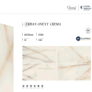 Carreaux de porcelaine brillants de luxe pour l'exportation, dimensions 800x1600, 1200x1800, 750x1500 mm, grandes dalles pour l'architecture commerciale - Product Image 1