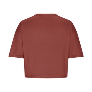 Women's Crew Neck Keyhole Bow for Crop Top Short Sleeve Casual Plain Half Sleeve Cropped T-Shirts <b>Drop</b> Shoulder Round Neck Basic - Product Image 6