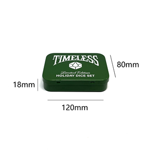 Caja Metálica Verde Oliva con Cierre, Recipiente de Almacenamiento, Estuche de Embalaje Personalizado con Impresión - Product Image 2