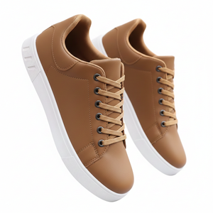 Nouvelles Chaussures Décontractées pour Hommes du Fabricant – Marron, Noir, Cuir Léger, Lacets, Tissu Coton – Printemps, Été, Automne, Hiver – Soutien de la Voûte Plantaire - Product Image 4