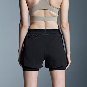 Nouveauté 2026 Short de sport deux-en-un pour femme, effet seconde peau, respirant et confortable, pour yoga, fitness, entraînement, course et gym, coupe ample - Product Image 5
