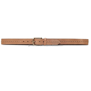 Cinturón Casual de Cuero Marrón de Grano Completo con Diseño Trenzado a Mano de Fábrica para Hombre con Hebilla de Latón de Una Sola Punta Sólida - Product Image 5