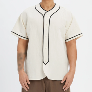 Nueva Llegada, Jersey de Béisbol Unisex Ligero con Cuello en V, Precio Económico, Ropa Deportiva y para Exteriores, Jersey de Béisbol de Poliéster, Servicio OEM - Product Image 2